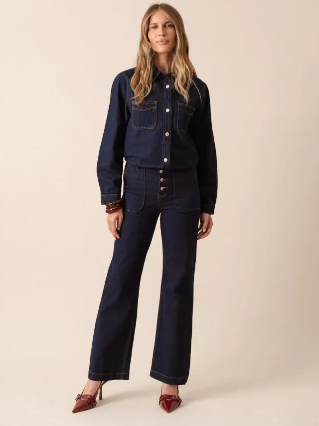 Oraije Pauline jeans bootcut brut anni 70