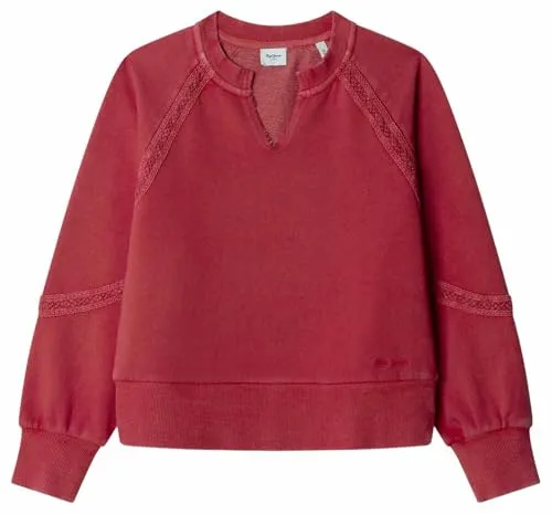 Pepe Jeans Gabelle Felpa Bambina Girocollo Cotone Soft Wash