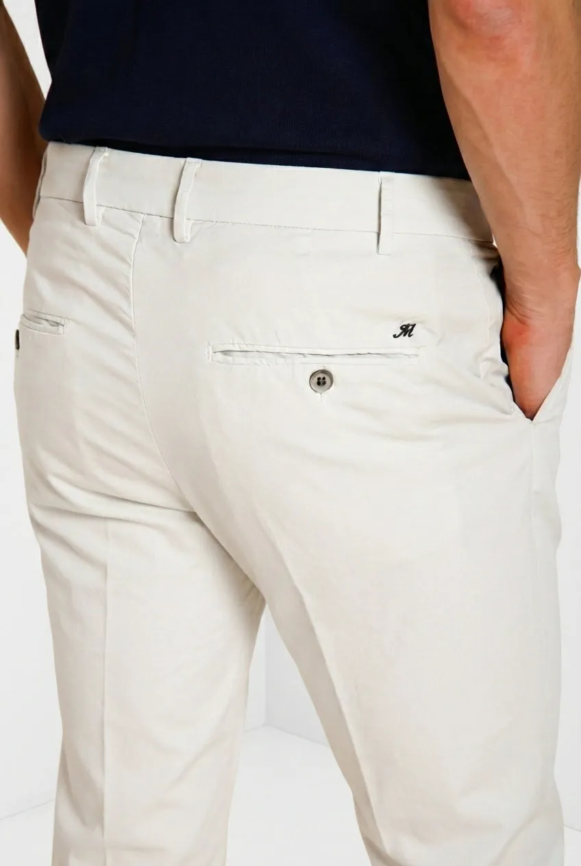 Mason's Milano chino uomo grigio extra slim stretch