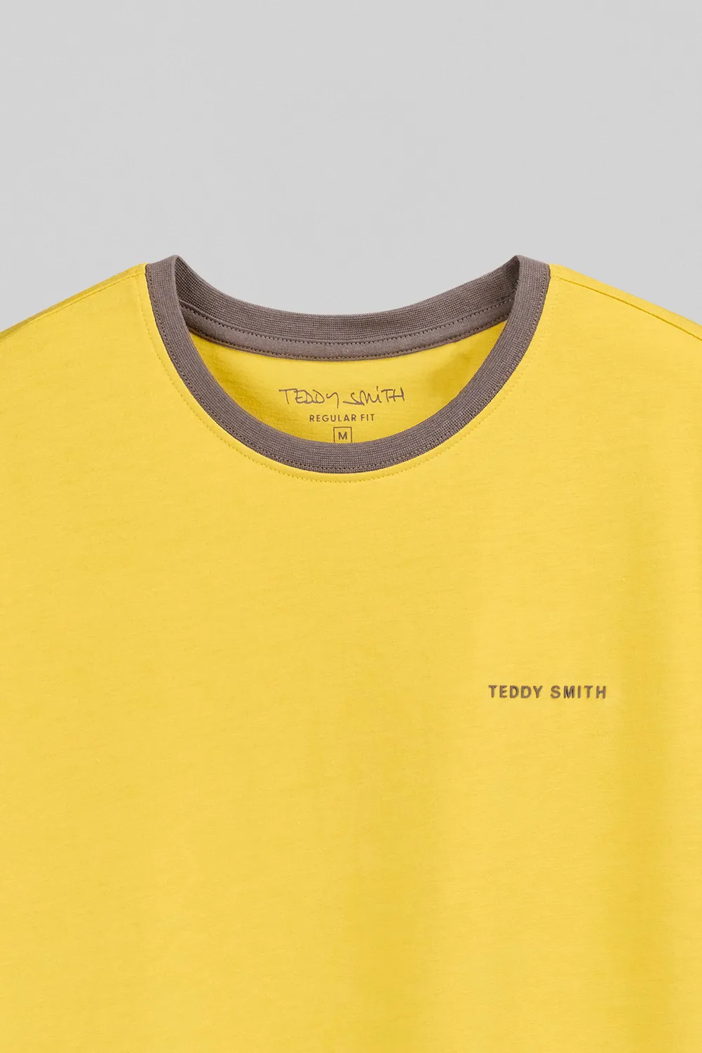 Teddy Smith THE TEE 2 R MC t-shirt ocra chiné uomo
