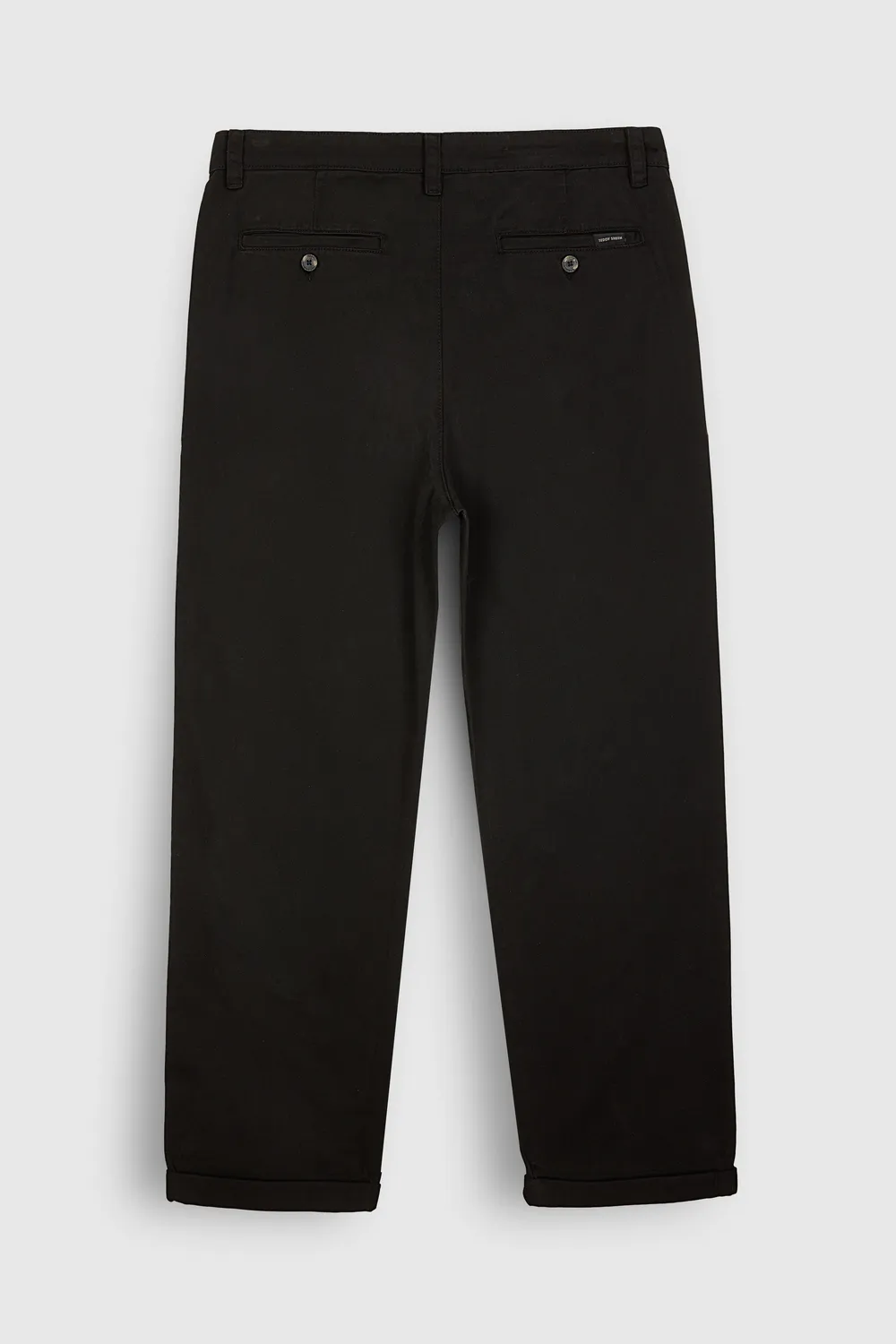 Teddy Smith P-Lario Chino pantalone uomo nero dritto cotone