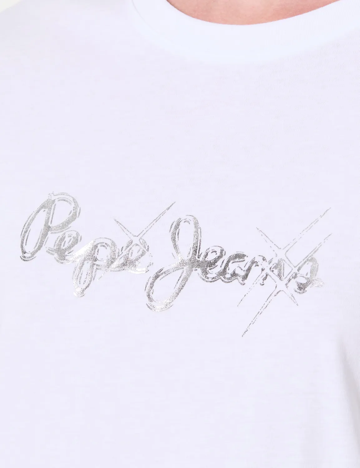 Pepe Jeans Bright Logo T-Shirt Donna L Nera Cotone