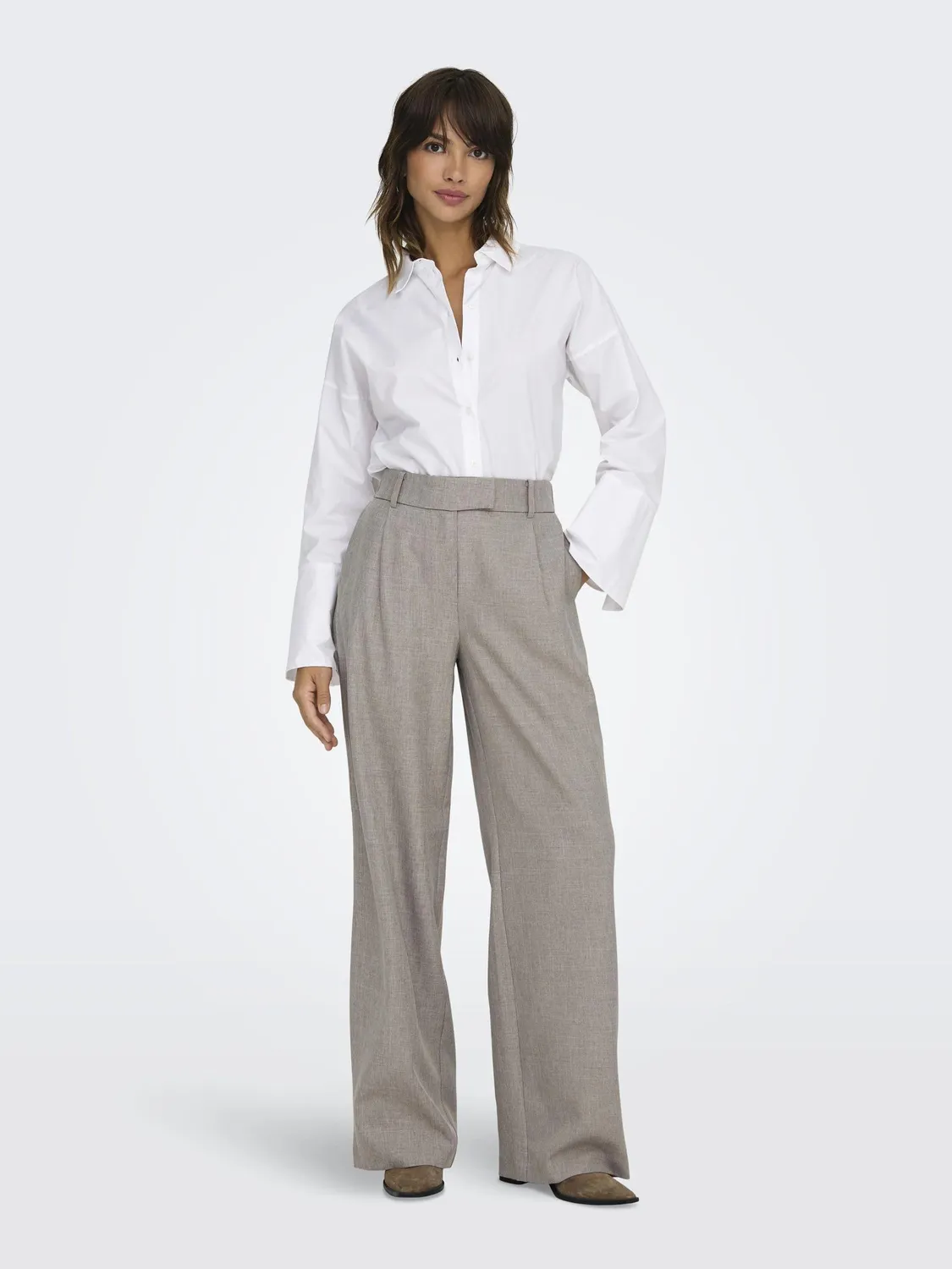 Only Onllinda Pantaloni Donna XSx32 Fungi Melange