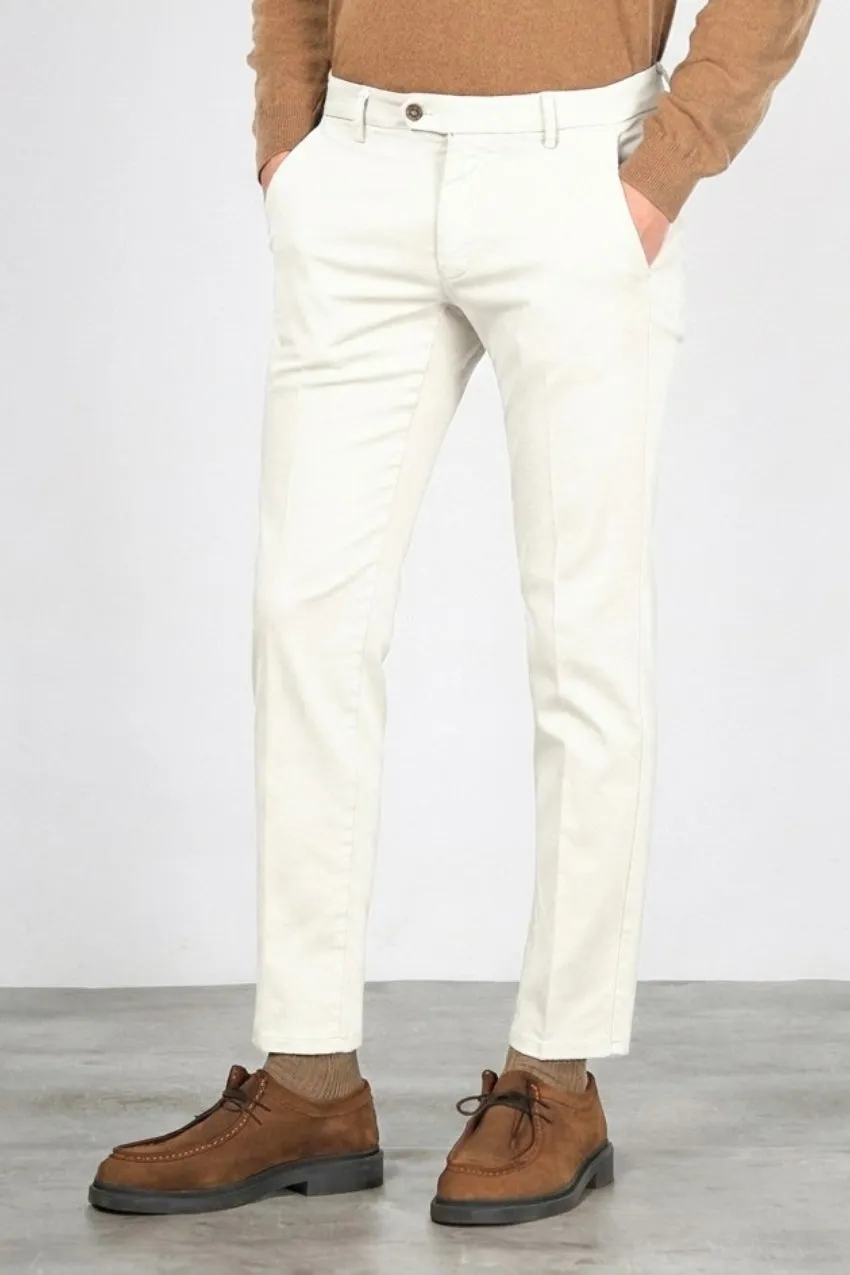 Mason's Torino Flex chino uomo raso stucco slim