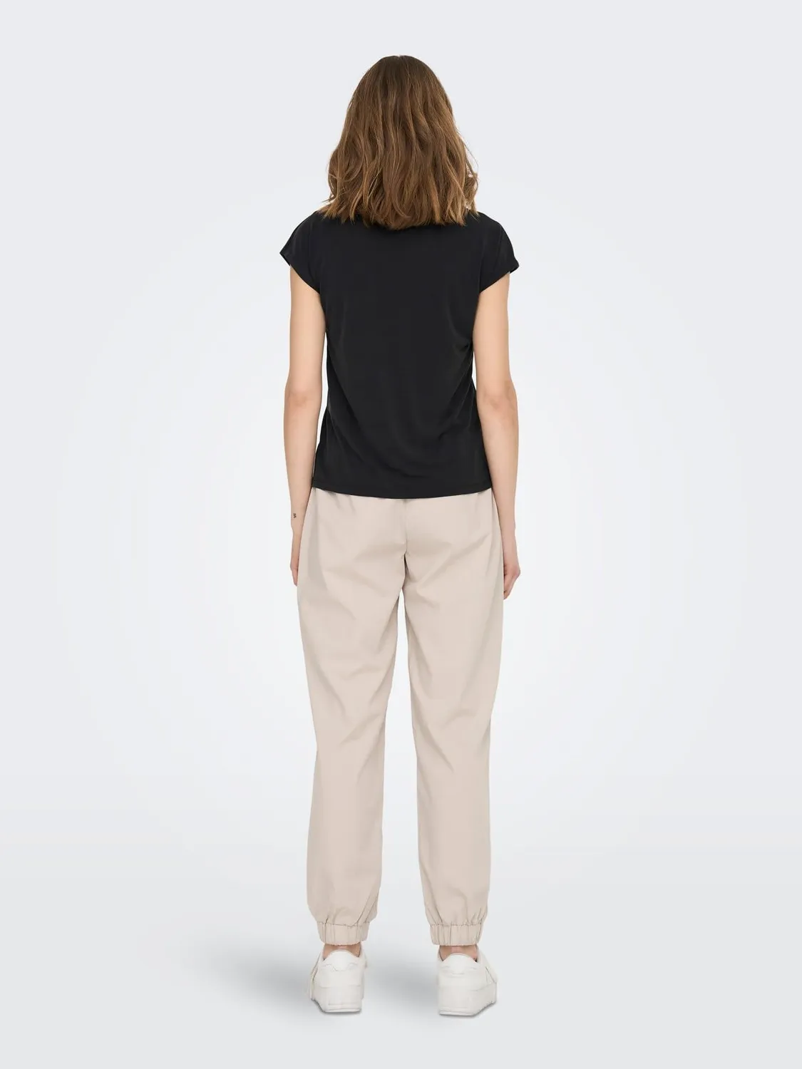 Only Onlfree top donna XL nero scollo V