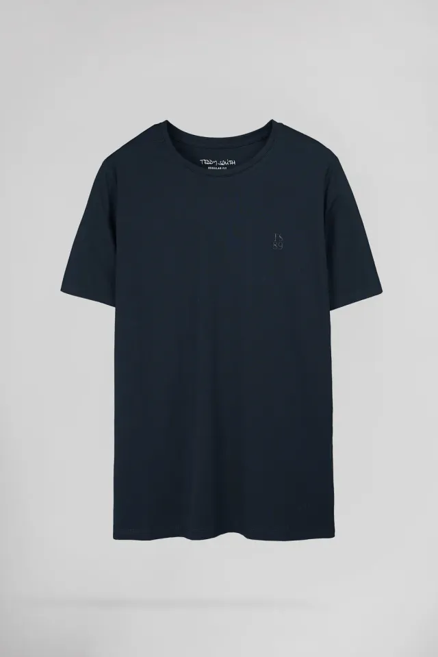 Teddy Smith T-Telo t-shirt uomo navy regular cotone