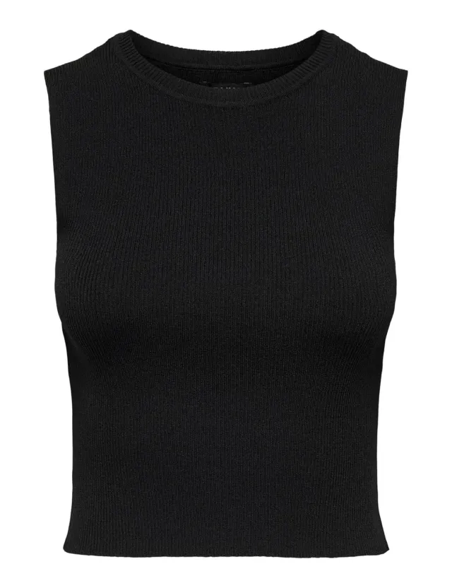 Only Majli Top Donna in Maglia Smanicato Scollo Tondo