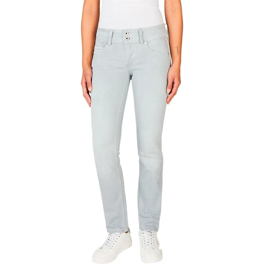 Pepe Jeans Venus jeans donna slim vita bassa blu denim