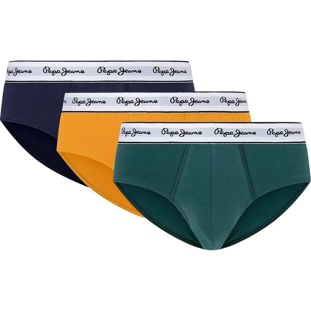 Pepe Jeans Slip Uomo 3 Pezzi Grigio Cotone