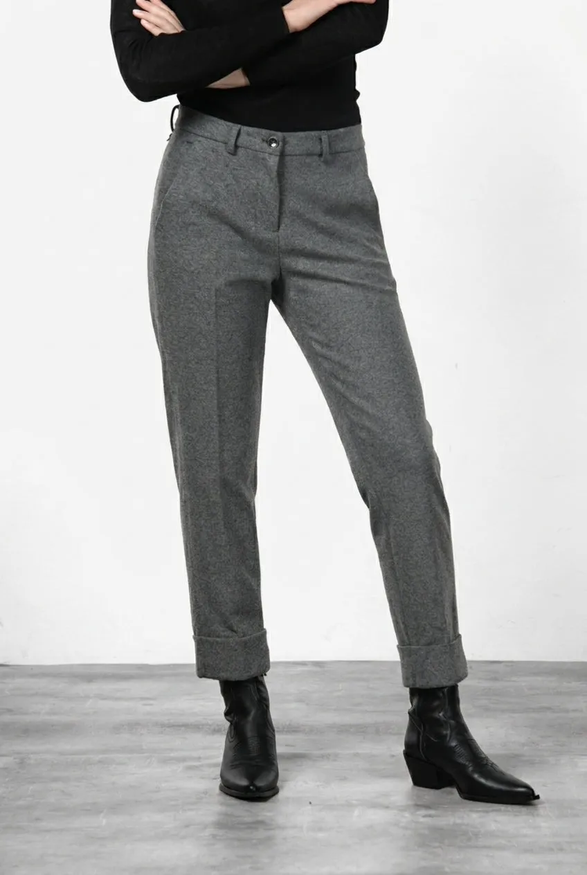 Mason's New York Carrot chino donna grigio jersey