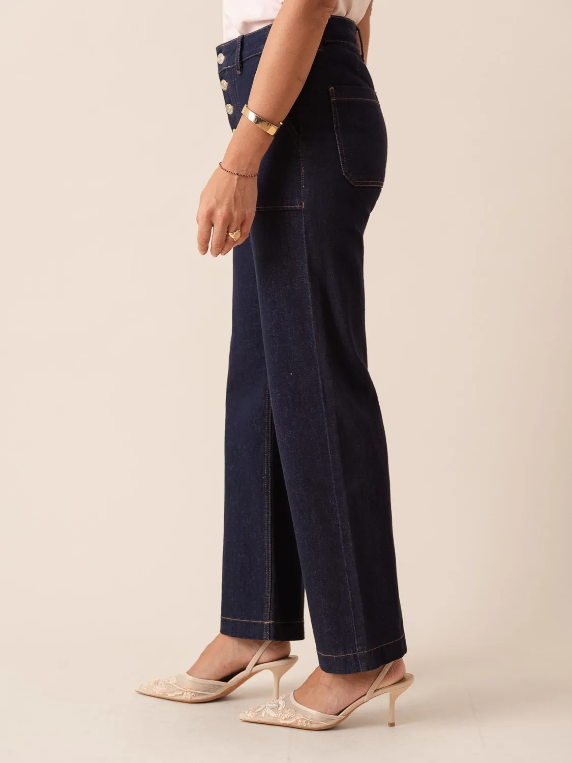 Oraije Paulinette jeans bootcut brut