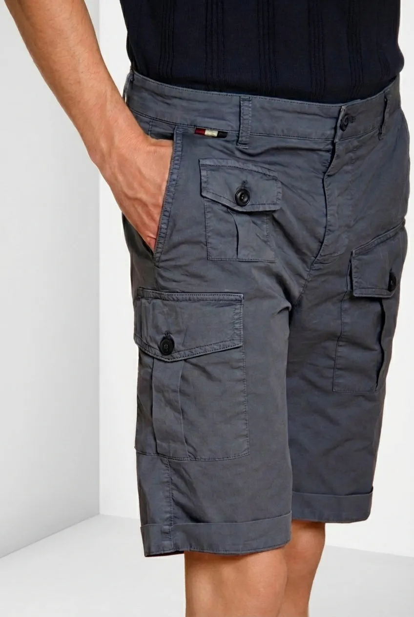 Mason's George Coolpocket bermuda cargo azzurra stretch