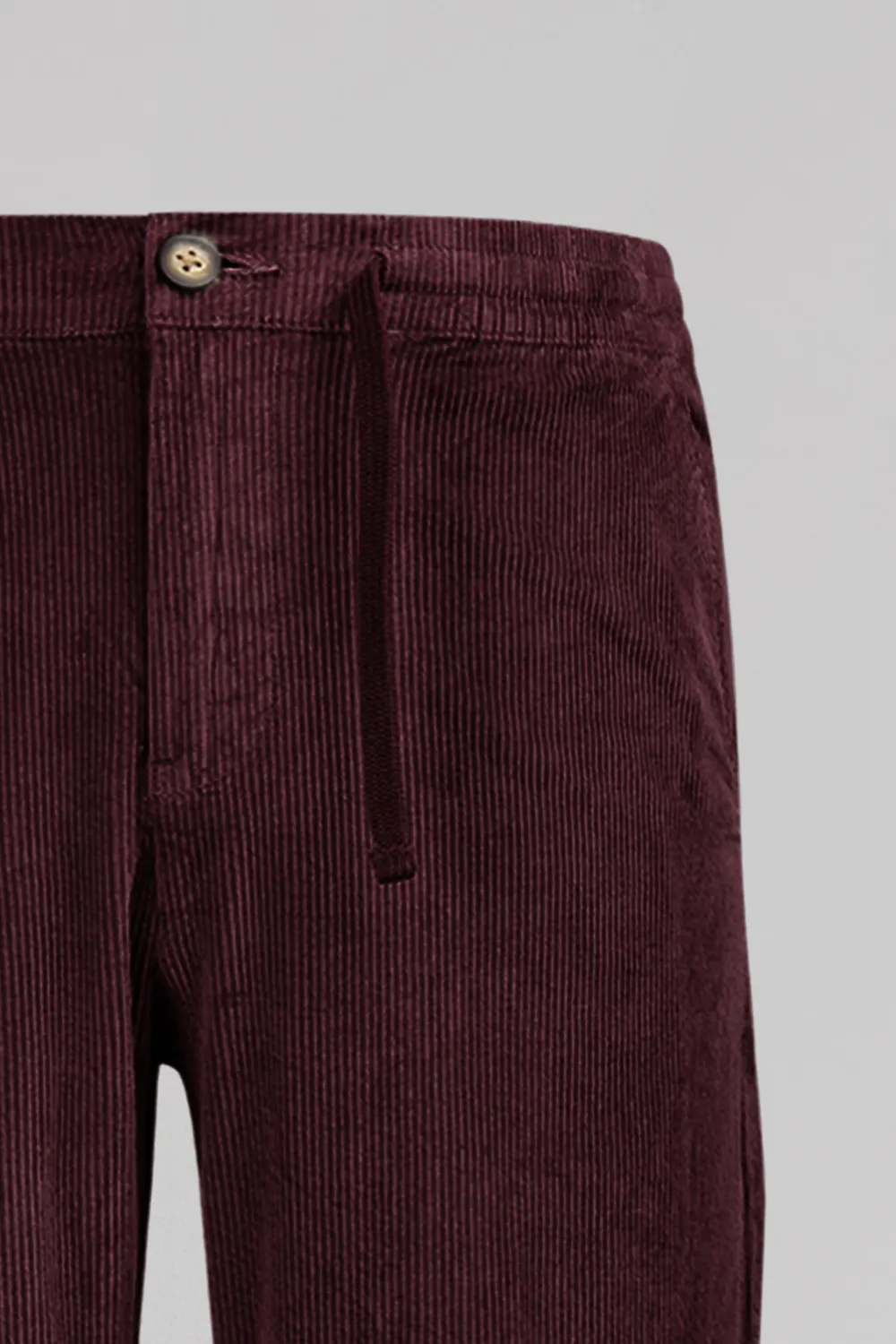 Teddy Smith Pywan 20 pantalone velluto bordeaux elasticizzato