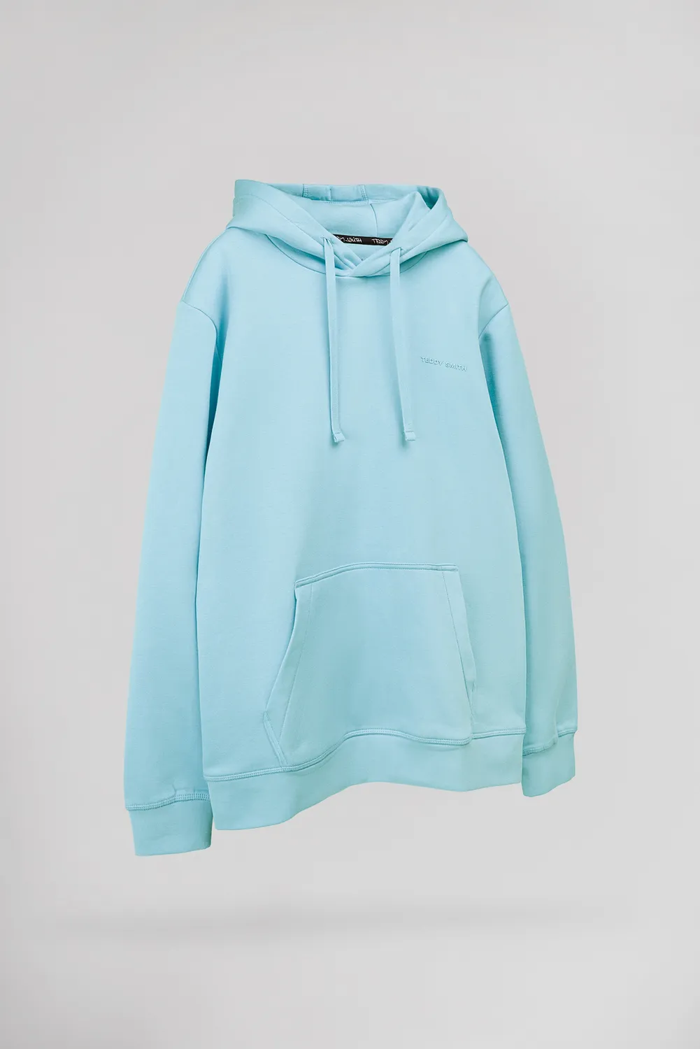 Teddy Smith S-Nark Hoody felpa cappuccio blu lagon felpata