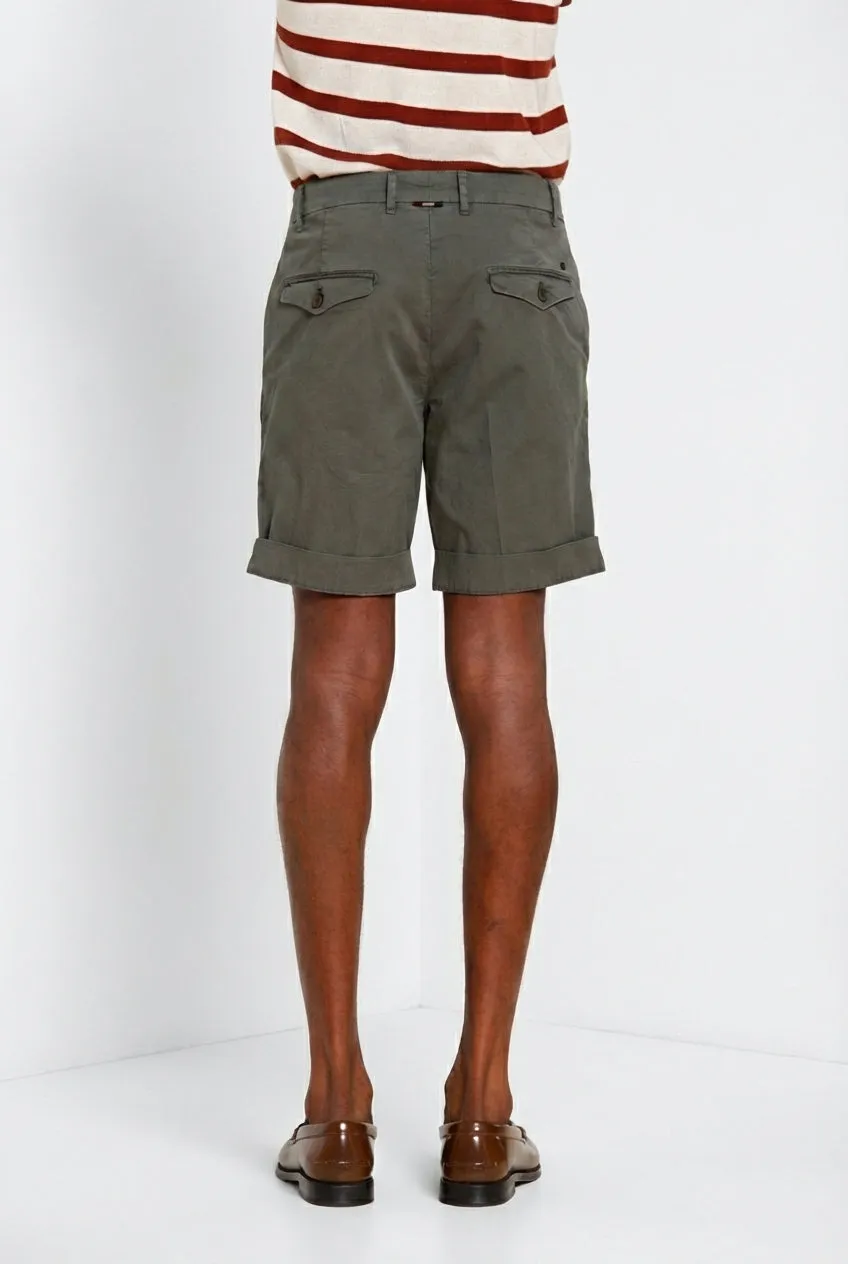Mason's Chinos bermuda uomo verde militare relaxed