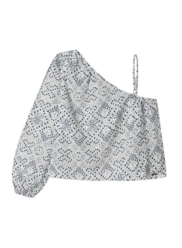 Pepe Jeans Irma Blusa Bambina 12 Anni Voile Stampato