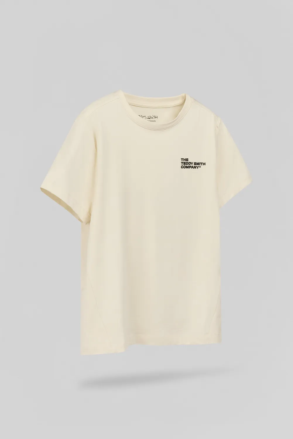 Teddy Smith T-Company T-Shirt Crema Bambino Attillata