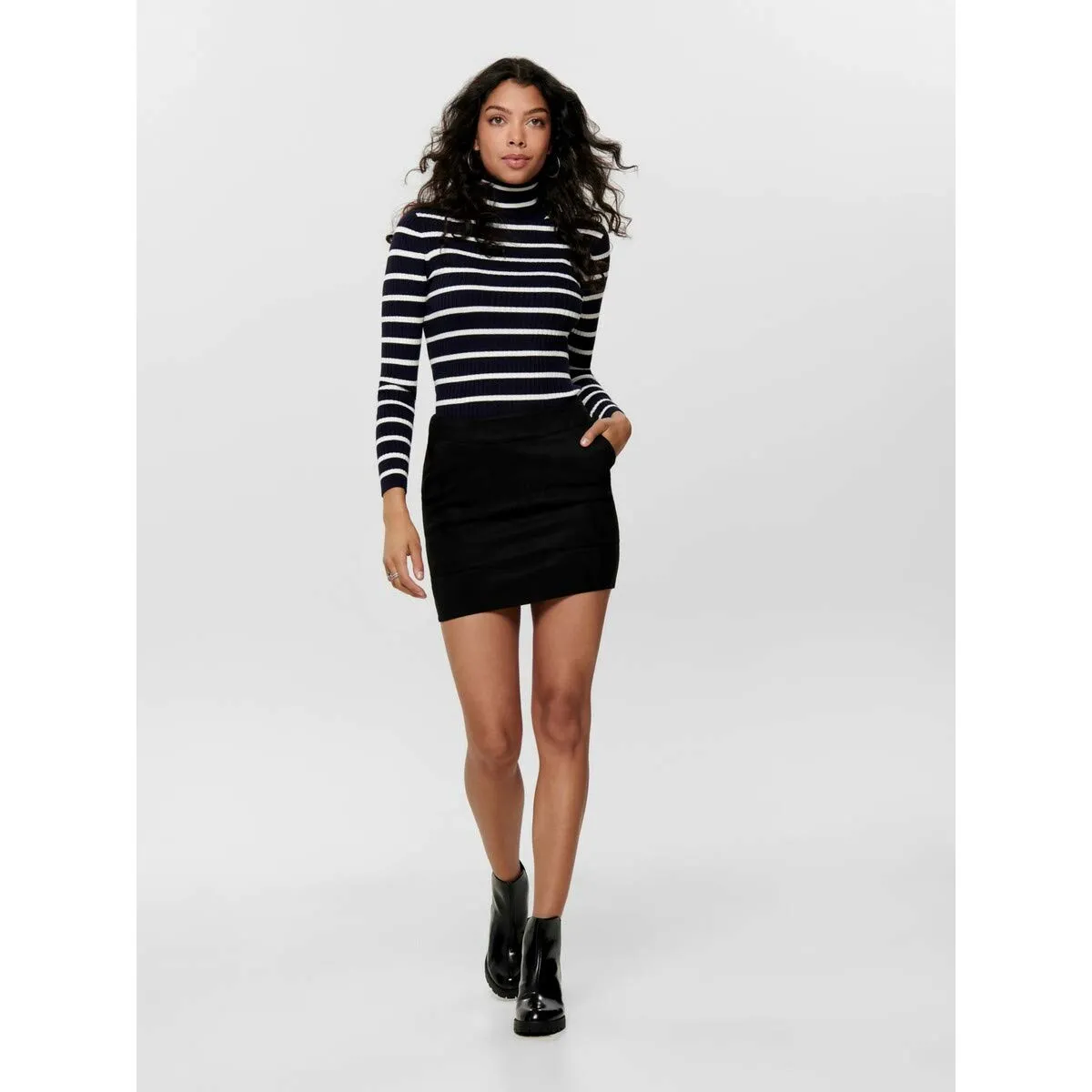 Only Onljulie Fauxsuede Skirt Otw Gonna Donna Nera