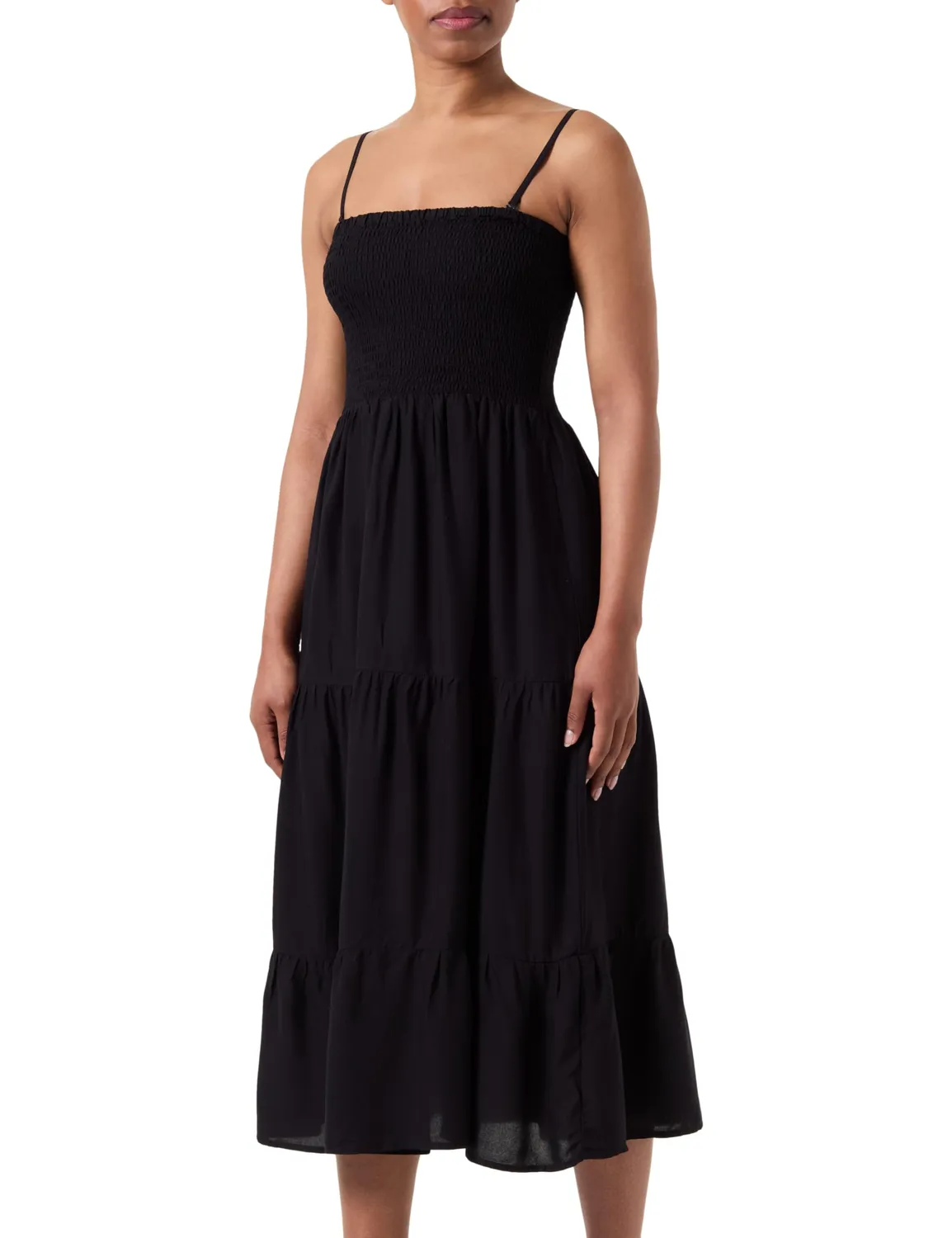 ONLY Onlzelina Smock 3 in 1 abito estivo nero gonna lunga