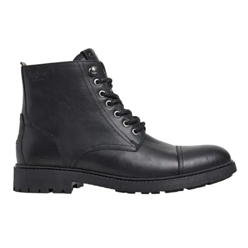 Pepe Jeans Fred Land Stivaletti Uomo Pelle Nera Cerniera