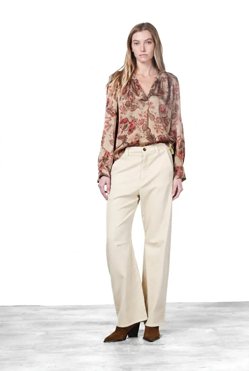 Mason's Adele camicia donna viscosa ghiaccio fiori