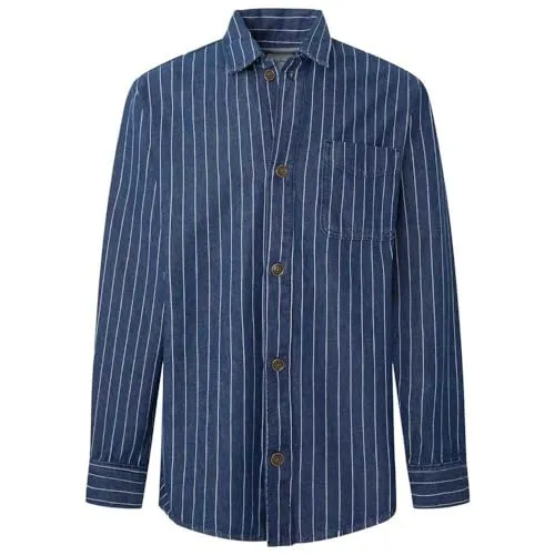 Pepe Jeans Bolton camicia jeans uomo denim a righe