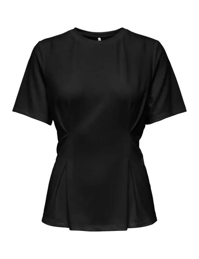 ONLY Onlelena maglietta donna plissettata maniche corte