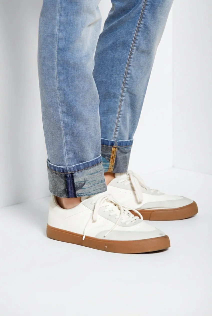 Mason's Harris jeans chiaro stampa Hawaii slim fit