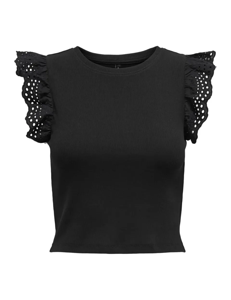 ONLY Onlmathilda top smanicato dettaglio pizzo