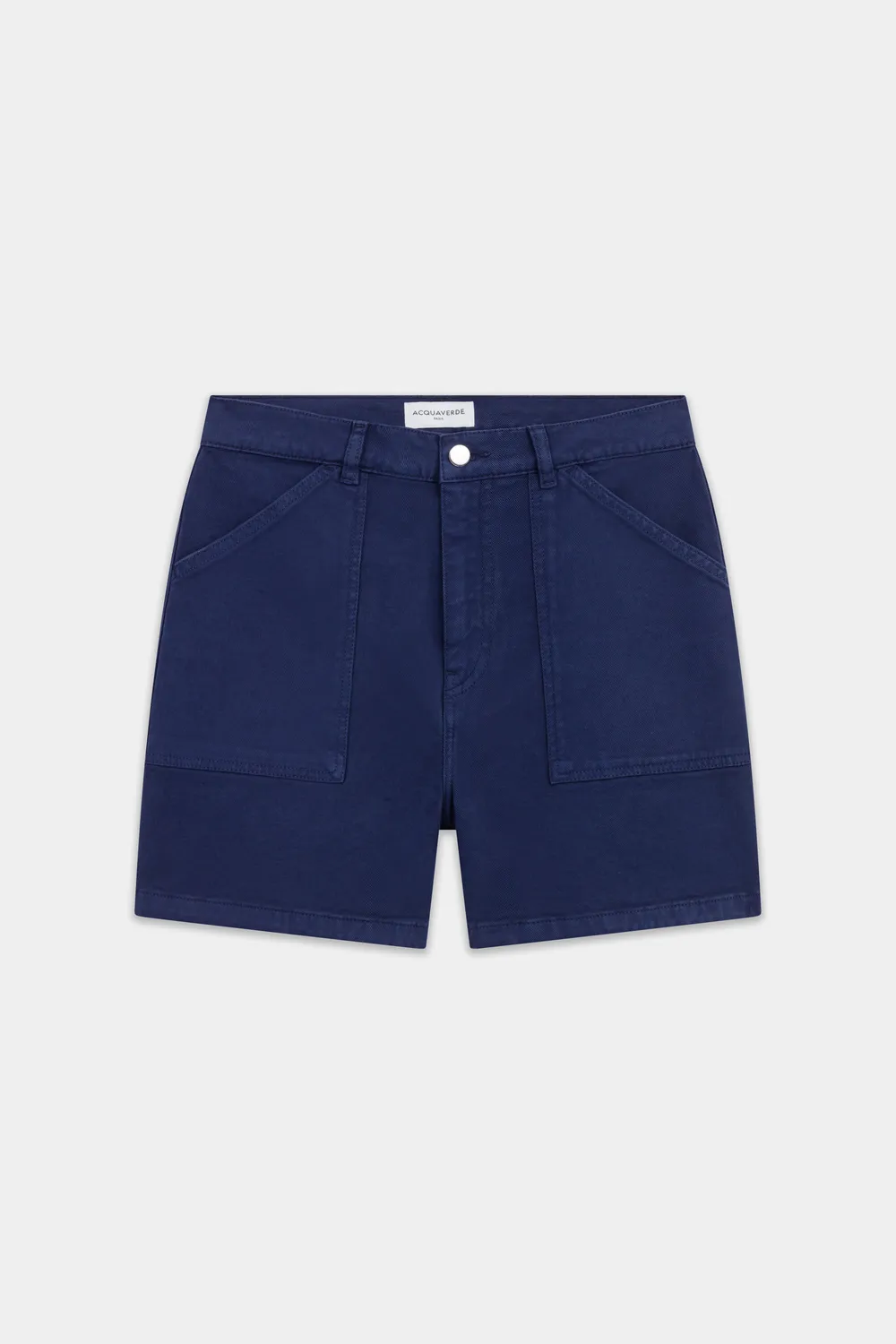 Acquaverde Mary Shorts Indigo Cargo Vita Alta