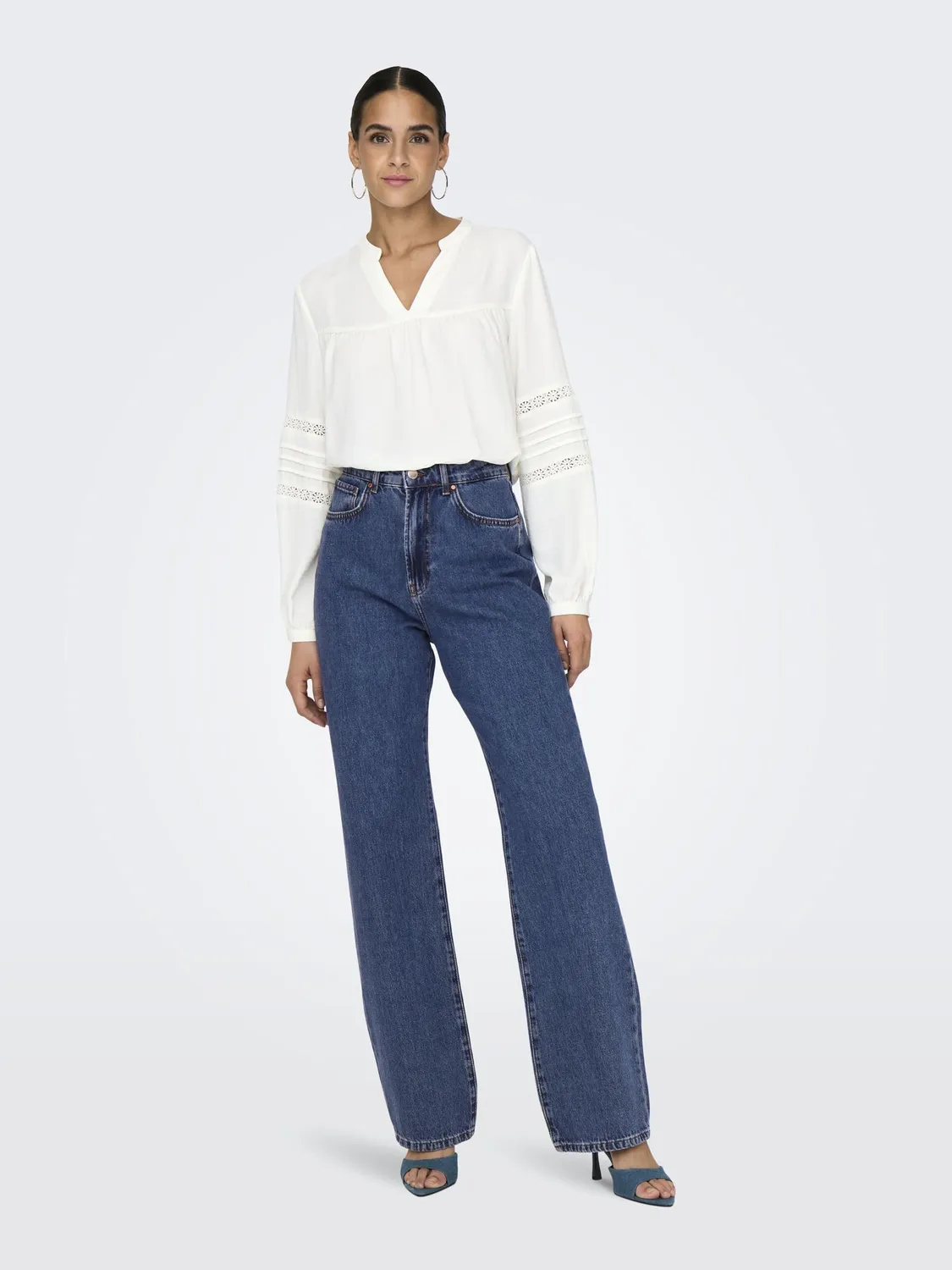 ONLY Onlsilje jeans dritti vita alta 26W/34L