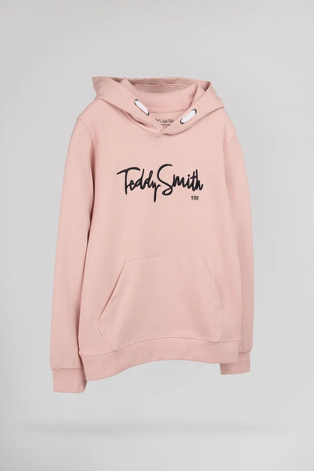Teddy Smith S-Evry Hoody Jr felpa rosa pastello bambino