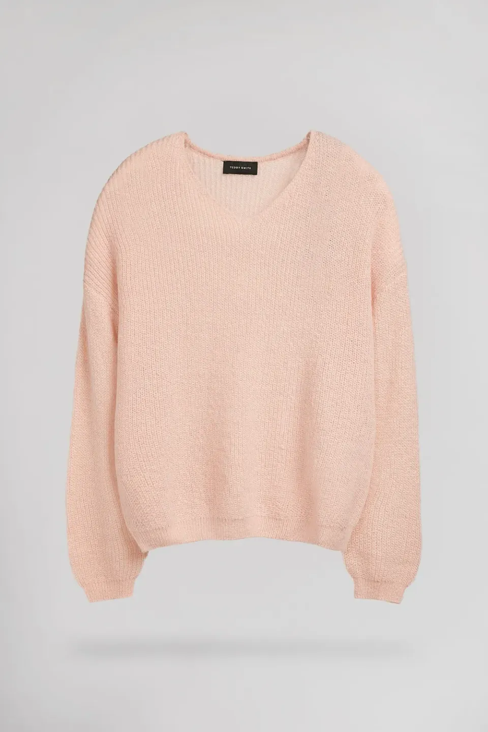 Teddy Smith P-Mag JR maglione rosa pallido bambina lana
