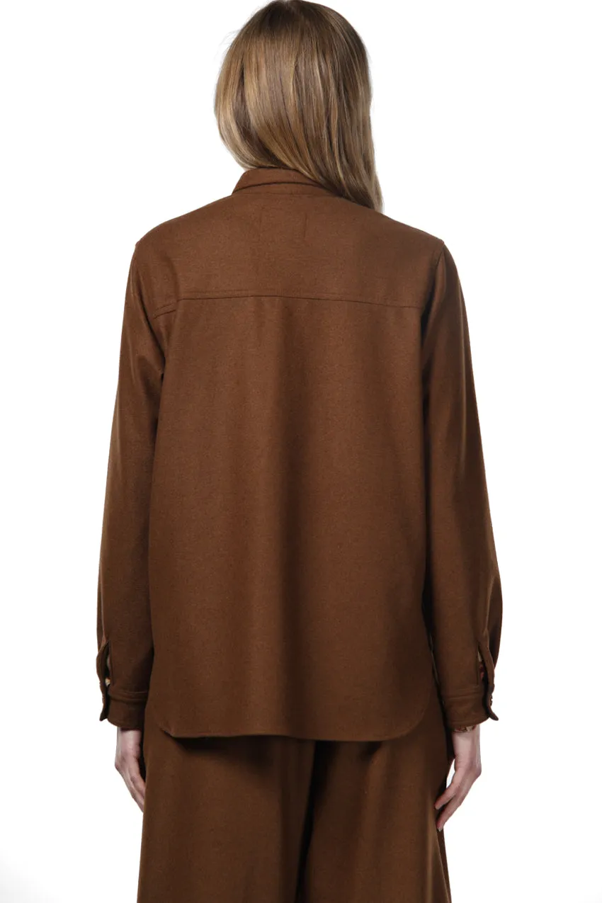 Mason's City Field giacca donna jersey marrone chiaro invernale