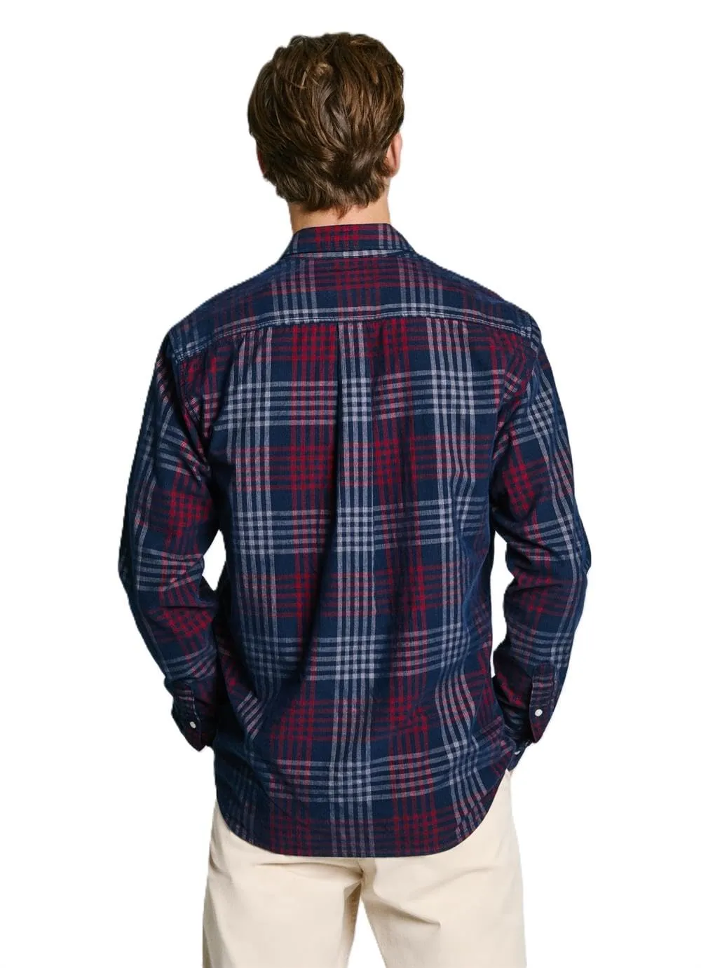 Pepe Jeans Marcus Camicia Uomo Velluto Quadri M Manica Lunga