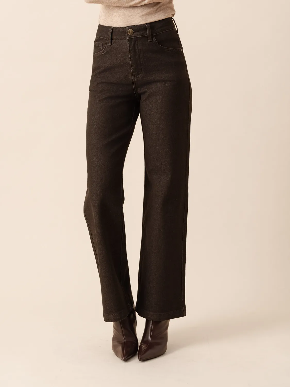 Oraije Mona jeans straight marrone