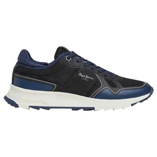 Pepe Jeans Joy One M Sneakers Uomo Nero Dettagli Colorati