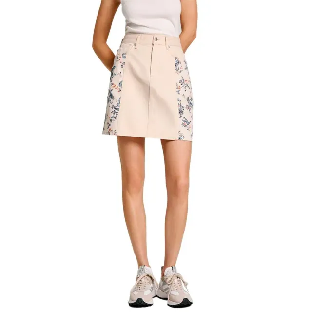Pepe Jeans Gonna Jeans Donna S Ecru Paisley