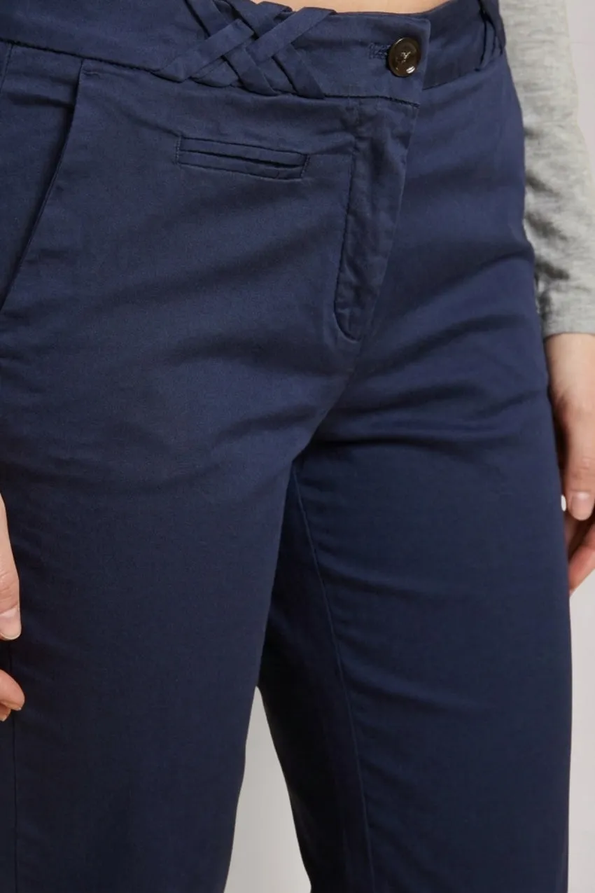 Mason's New York Trumpet chino donna blu royal slim fit