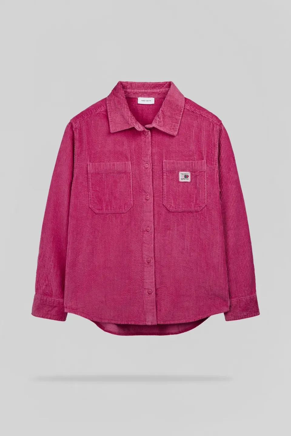 Teddy Smith C-Alia ML camicia velluto rosa donna