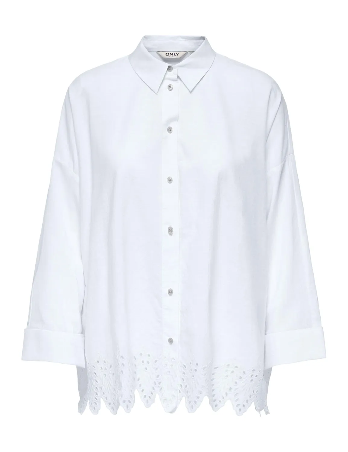 ONLY Onlgraces Tulum camicia ricamata maniche lunghe