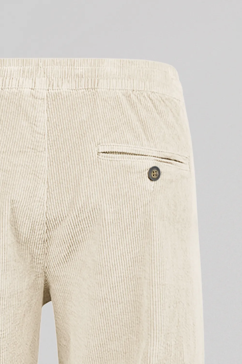 Teddy Smith Pywan 20 Velours pantalone velluto crema relaxed
