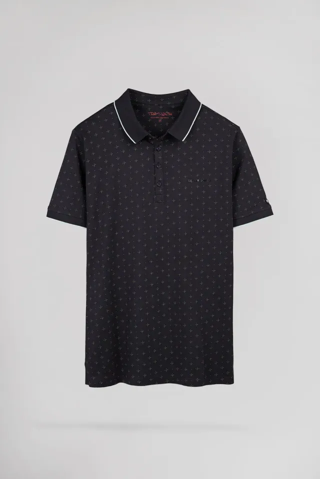 Teddy Smith Pasy 2 MC polo uomo blu navy piqué