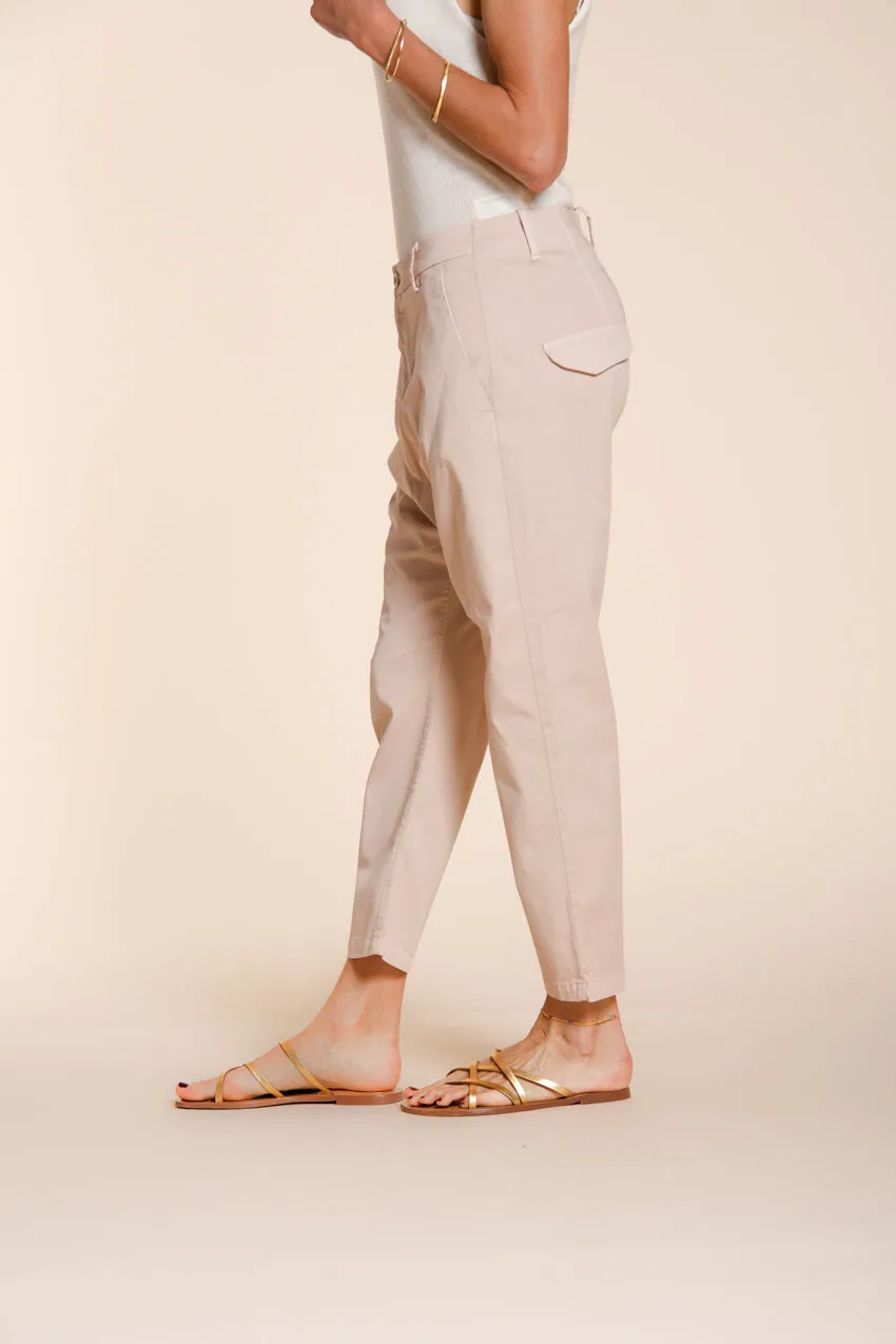 Mason's Malibu Jogger pantalone chino donna rosa carrot fit