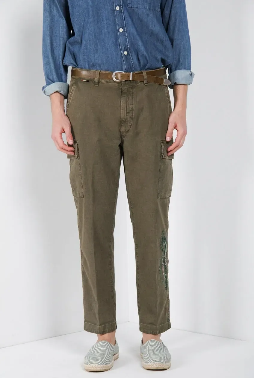 Mason's Chile M74 cargo uomo verde relaxed fit