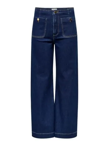 Only Onlmadeline Jeans Donna Sx30 Vita Alta Wide