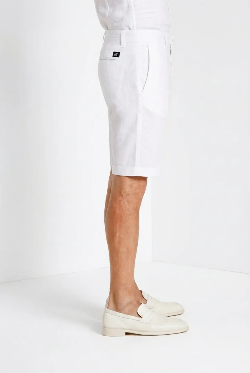 Mason's London bermuda uomo bianco regular stretch