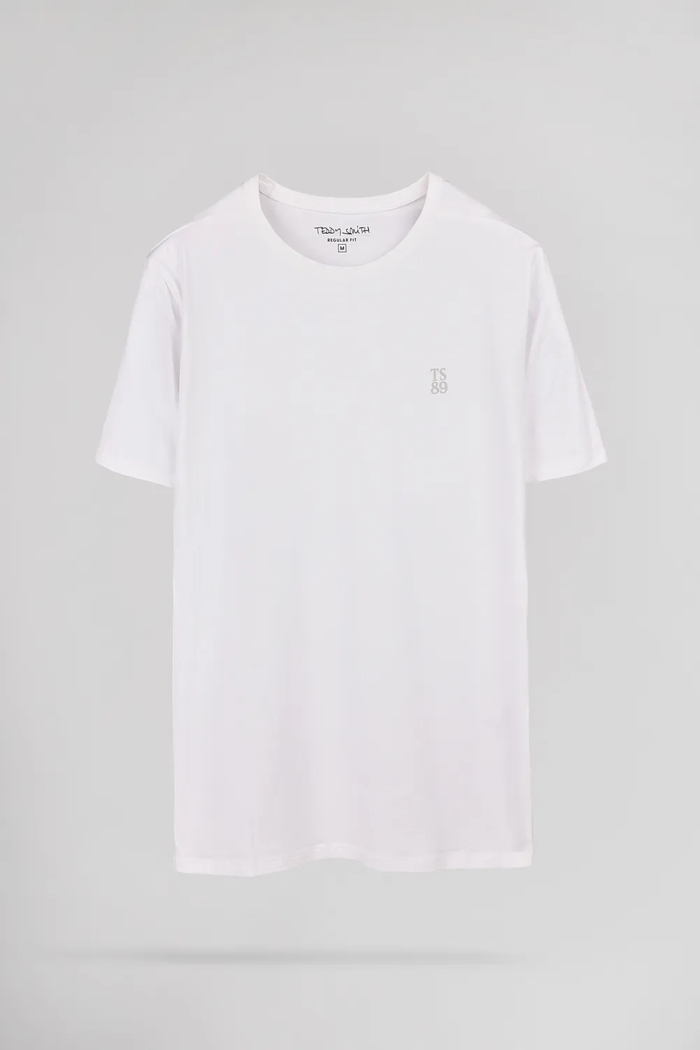 Teddy Smith Telo MC t-shirt regular bianca cotone