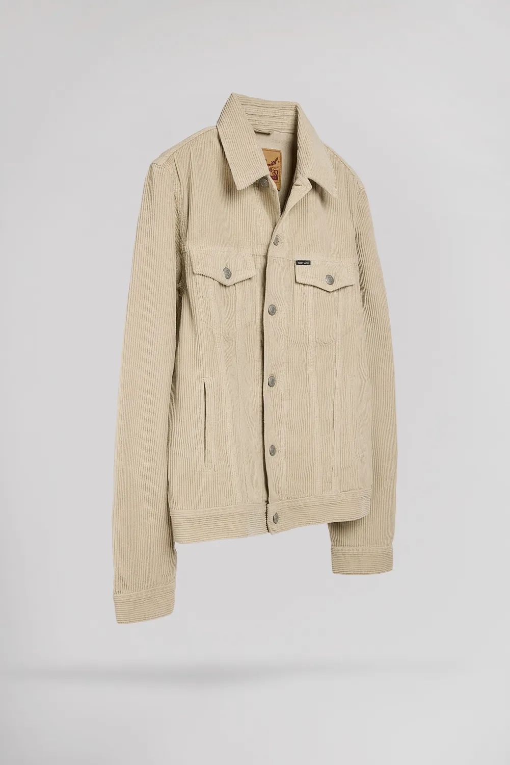 Teddy Smith Randall Giacca Uomo Velluto Beige Cotone