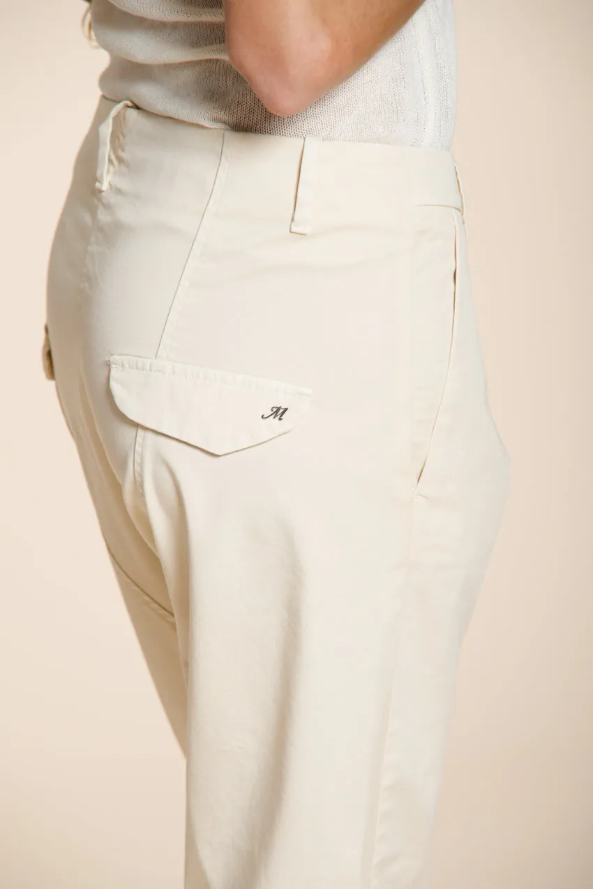 Mason's Malibu Jogger pantalone chino donna latte carrot